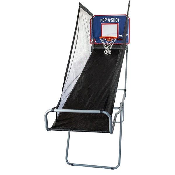 Pop-A-Shot - Pop-Up Game | Arcade Basketball Inside, Out, and On The Go | Infrared Sensor Scoring | 3 Balls | Foldable, Portable, and Tote Bag Included