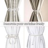 Elegant Magnetic Curtain Tiebacks 2 Pack White Tie Backs for