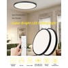 1pack 24 Inch Remote Control Dimmable Large LED Flush Mount