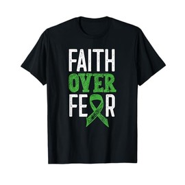 Cerebral Palsy Awareness Month Faith Over Fear Brain Damage T-Shirt