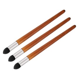 PATIKIL Small Blending Stump Artist Blending Sponge Pen, 3 Pcs Washable Reusable Rubbing Sponge Brush Sketch Modification Sponge Pen Art Blenders Tool for Drawing Correction, Brown Red