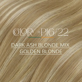 Easyouth U Tip Hair Extensions Highlight U Tip Hair Extensions Human Hair Ash Blonde Highlight Medium Blonde Remy Human Hair Ktip Extension with Soft and Smooth 16Inch 50G 50S