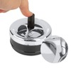 TOPINCN Ashtray, Smoking Ashtray Rotating Self-Clearing Windproof Cover Ashtray Push