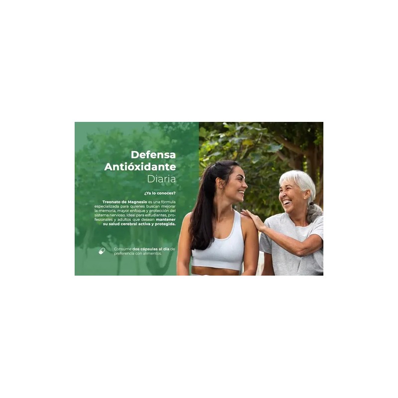 L-Treonato de Magnesio 500 mg Magnesium L-Threonate Supplement, 60 Capsules