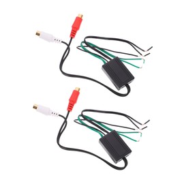 CHILDWEET 2pcs Car Speaker Connector Adapter Cable for Subwoofer to Speaker Wire Versatile Audio Output Converter for Home and Durable Design for Effortless Use