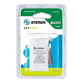 STEREN Pila telefónica Recargable NiCd de 2.4 Vcc, 600 mAh