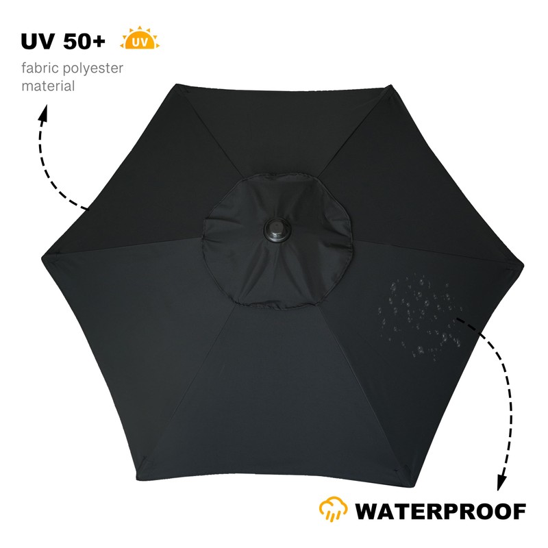 AMMSUN 5.8ft Patio Umbrella Outdoor Table Umbrellas with Push Button