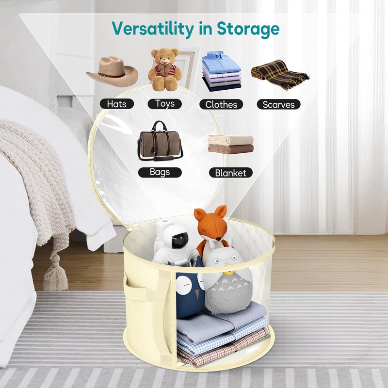 AOODA Oversized Clear Hat Storage Bag for Women, Holds up