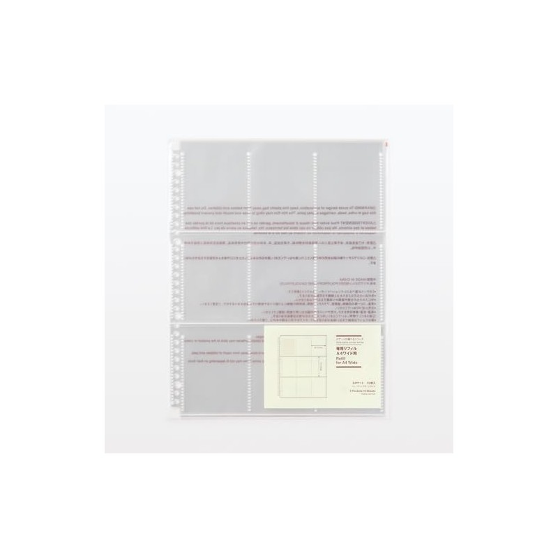 MUJI NAB77A3A Pocket Series Dedicated Refill, For A4 Wide, Trading