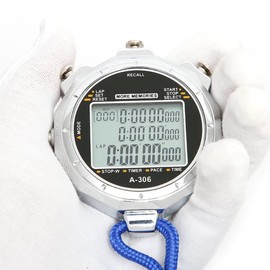 VOANZO Sport Stopwatch Timer Digital Display 1/1000 seconds Precision Electronic Digital Timer waterproof Outdoor Sports