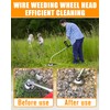 FANMANDY 10 Inch Indestructible Steel Wire Weed Eater Trimmer Head