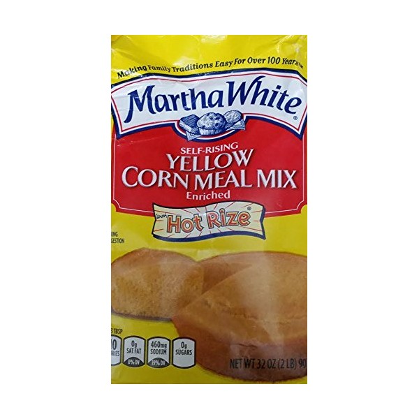 Martha White Self-Rising Yellow Corn Meal Mix Hot Rize ( 2LB )