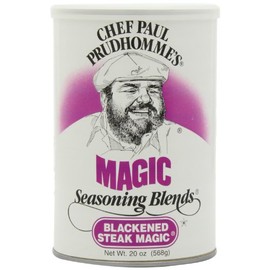 Chef Paul Blackened Steak Magic Seasoning, 20-Ounce Canisters (Pack of 2)