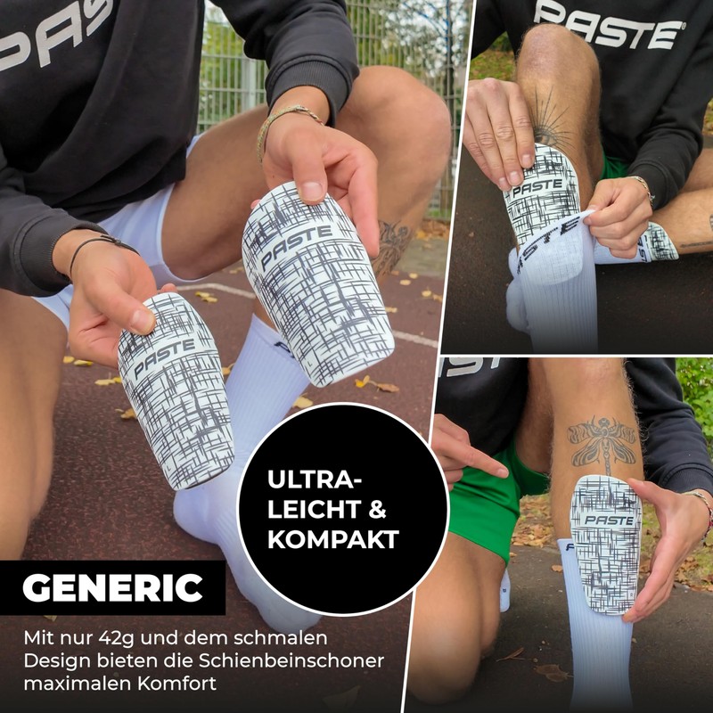 PASTE ® Shin Pads Football for Men, Women & Children