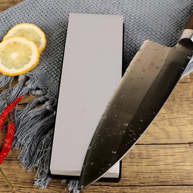 KINTIF Whetstone Knife Sharpening Stone Cuts fast Splash and go