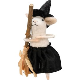 Primitives by Kathy Halloween Collectible Critter - Witch Mouse