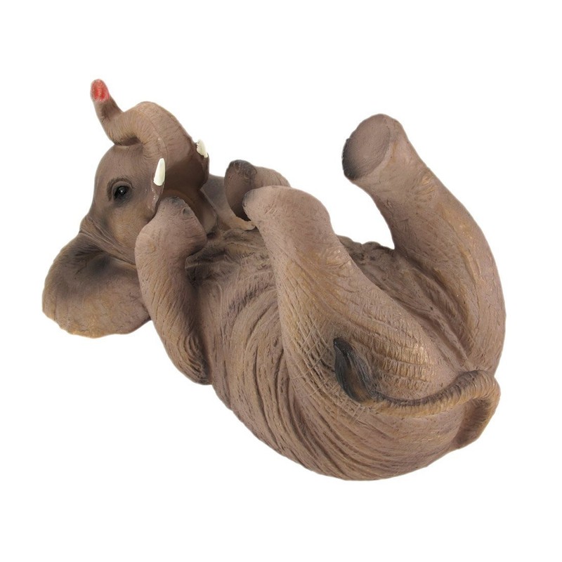 Playful Elephant Tabletop Wine Bottle Holder Decoration Statue Figurine