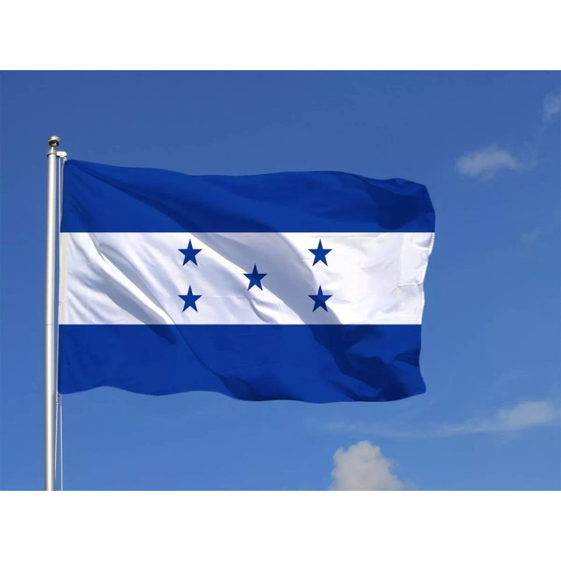 Bandera Pais Honduras 1.5m X 90cm Hondureña Poliester Futbol