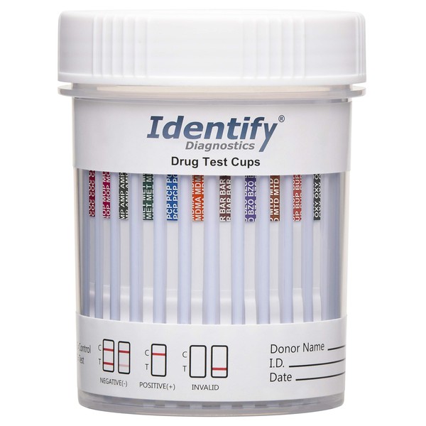 Identify Diagnostics Drug Test Cups | 5 Pack | 12