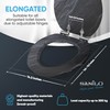 SANILO Wooden Toilet Seat with Soft Close [ELONGATED] - Decorative,