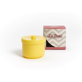 Dr. Bauer Cleaning Bath Tin with Rinse Insert Prosthesis Box Bit Box with Insert Braces Box Orange