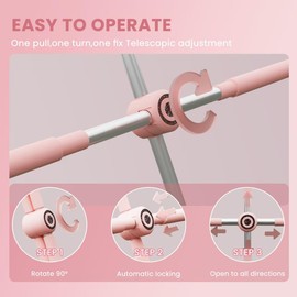 Yoga Cross Strick, Posture Correction Strick - Relieve Back Pain in Men and Women - Upper and Lower Back Stretchers and Straighteners -24.4-36.2in Stretching Strick - Neck Hump Corrector