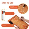 YECCULLO Portable Basketball Tactics Board Coaches Reusable Tactical Whiteboard with