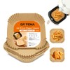 GRIFEMA Square Air Fryer Paper for Cosori Cecotec 2-4 L,