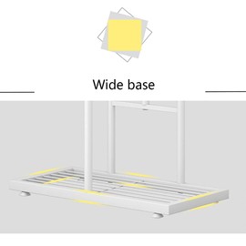 Curtainboro 4 Tier Plant Stand, Heavy Duty Metal Rack, Metal Flower Pot Shelf Holder Clearance, Tall Corner Rack for Multiple Plants for Patio Garden Balcony Living Room Bedroom
