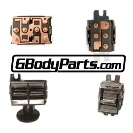 Gbodyparts 78-88 Oldsmobile Cutlass LH & RH Power Window Switches and Retaining Bracket Set