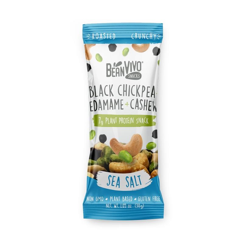 BeanVIVO Sea Salt Snack Mix – Plant-Based, Protein-Packed, Organic Snack