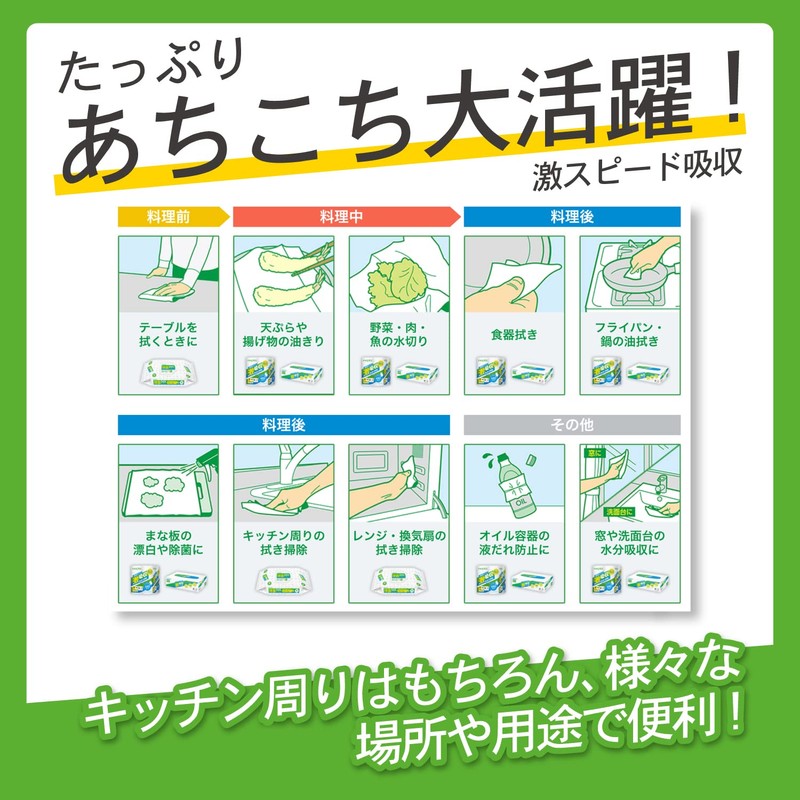 Nepia Super Absorbent Kitchen Towel 2-Ply 100 Cuts x 2