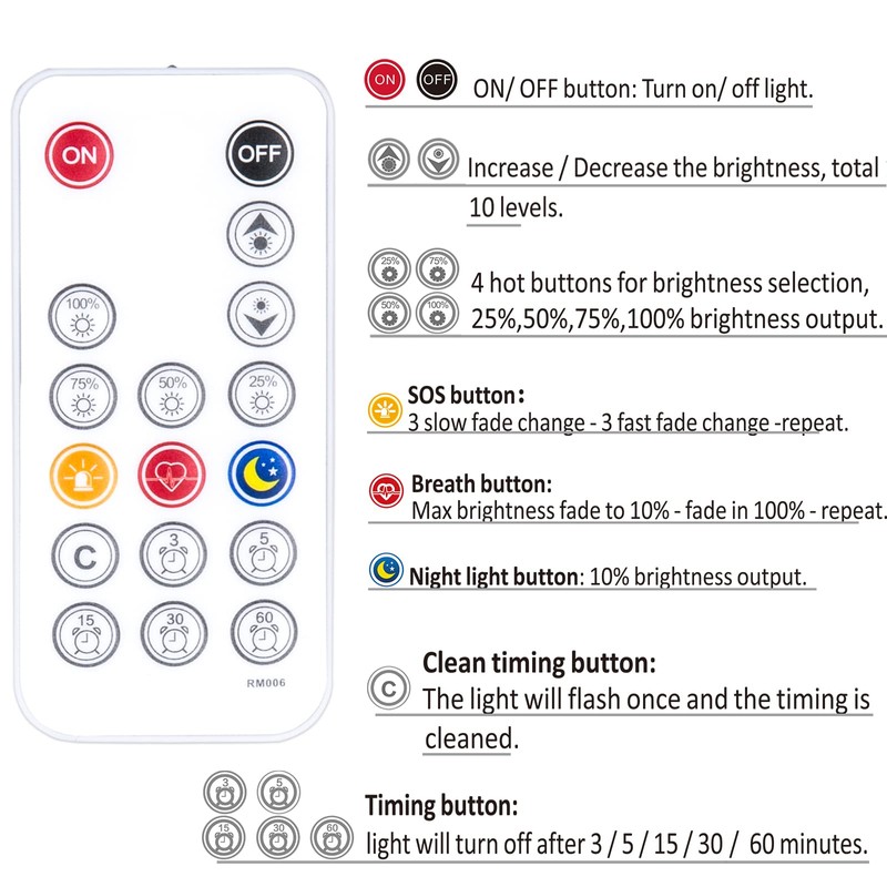 Kintion LED Vanity Mirror Lights with RF Remote, Dimmable Hollywood
