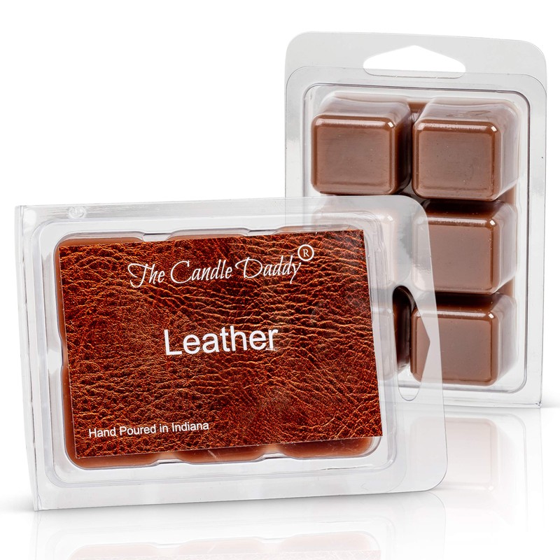 Leather - Maximum Scented Wax Cubes/Melts- 5 Packs -10 Ounces