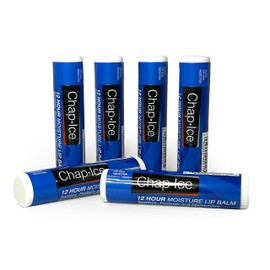 Chap-Ice Moisture Lip Balm with SPF 15 Sunscreen – Hydrating Lip Care – 6 Tubes – Great for Weddings, Parties, Everyday Use