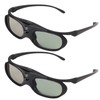 144Hz 3D Glasses, 2 Pack DLP Link 3D Active Shutter