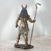 Veronese Design 11" Egyptian God Anubis Holding Cobra Scepter Cast