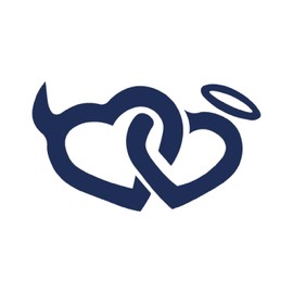 Tattwo.me 2 Week Waterproof Temporary Plant Tattoos - Angel and Demon - EU Compliance - Vegetable Ink - Tattoo Pad Size: 5 x 5cm (P0504)