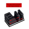 Cablecc Dual SATA 7Pin Female to 90 Degree Angled 7Pin