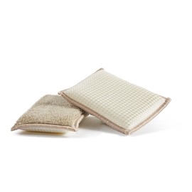 Perfekt ECO Bamboom Schwamm, Schreibtisch, Mehrfarbig, 13 x 9 x 2.5 cm, 2 Einheiten