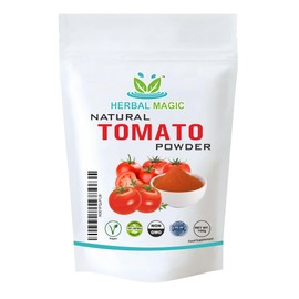 Herbal Magic's Pure&Natural Tomato Powder - Infuse The irresitible Flavours of Tomato to Any Cuisine-Add a Sparkle to Your Soup,Bread Recipes,Tomato sauces, salsas,stews,casseroles -100g(Pack of 1)
