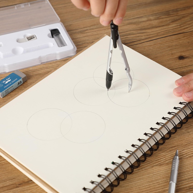 Mr. Pen- Convertible Compass, Extra Lead Refills, Compass Geometry Tool,