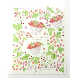 DaySpring Berries & Hearts With Bible Verses Sticker Sheet