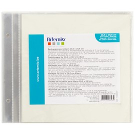 Artemio 11009007 Set 10 Hüllen leer für Fotoalbum für Scrapbooking Kunststoff/Papier Mehrfarbig 24,2 x 0,7 x 22,3 cm