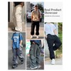 Susclude Cargo Pants for Men Baggy Sweatpants Casual Parachute Pants