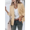 Meilleur moment Women's Casual Blazer Open Front Long Sleeve Lapel
