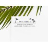 Beach Return Address Self Inking Stamp, Palm Tree Address Stamp,