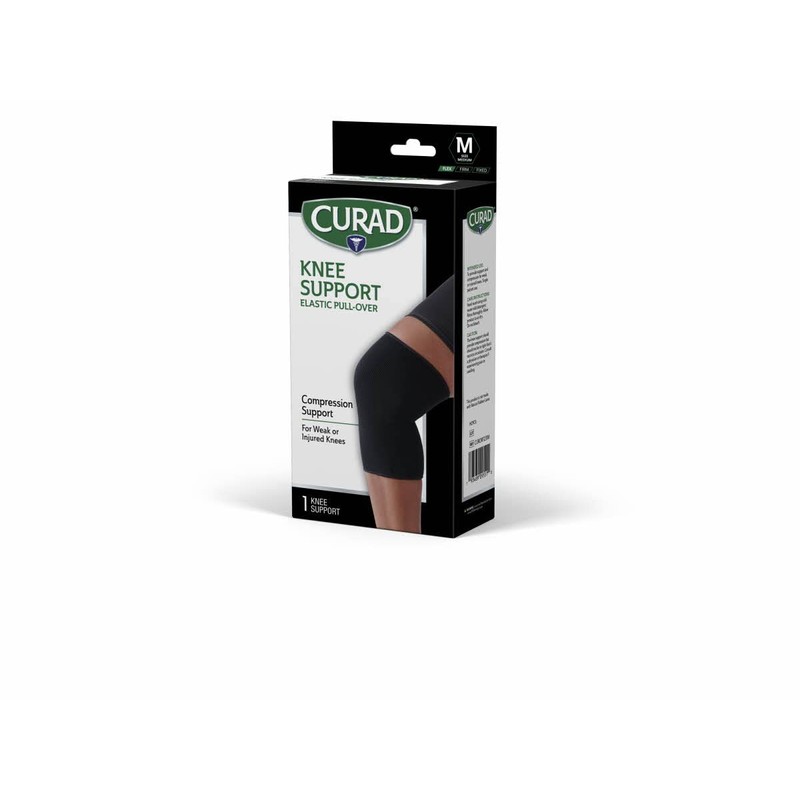 CURAD Knee Support for Men & Women, Elastic, Pull-Over, Knee