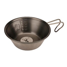 Captain Stag UH-76 Shera Cup, Stainless Steel, 11.8 fl oz (320 ml), Black Oxidized Color, Marushika, Laser, Stainless Steel, Made in Japan