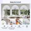 Grandekor No Drill Arch Window Shades Blackout 48" X 24"